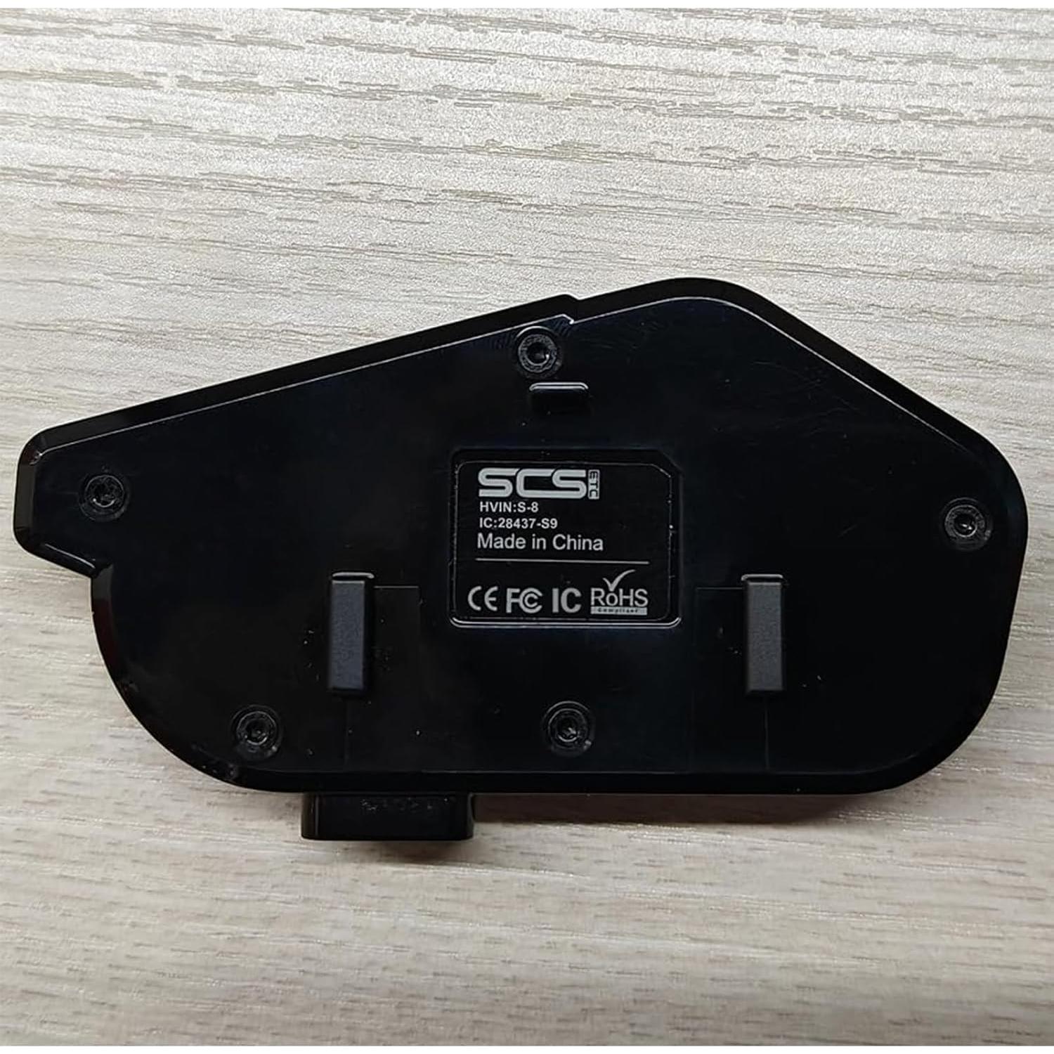 Intercomunicador Bluetooth SCSETC S8X para Motocicleta IP67