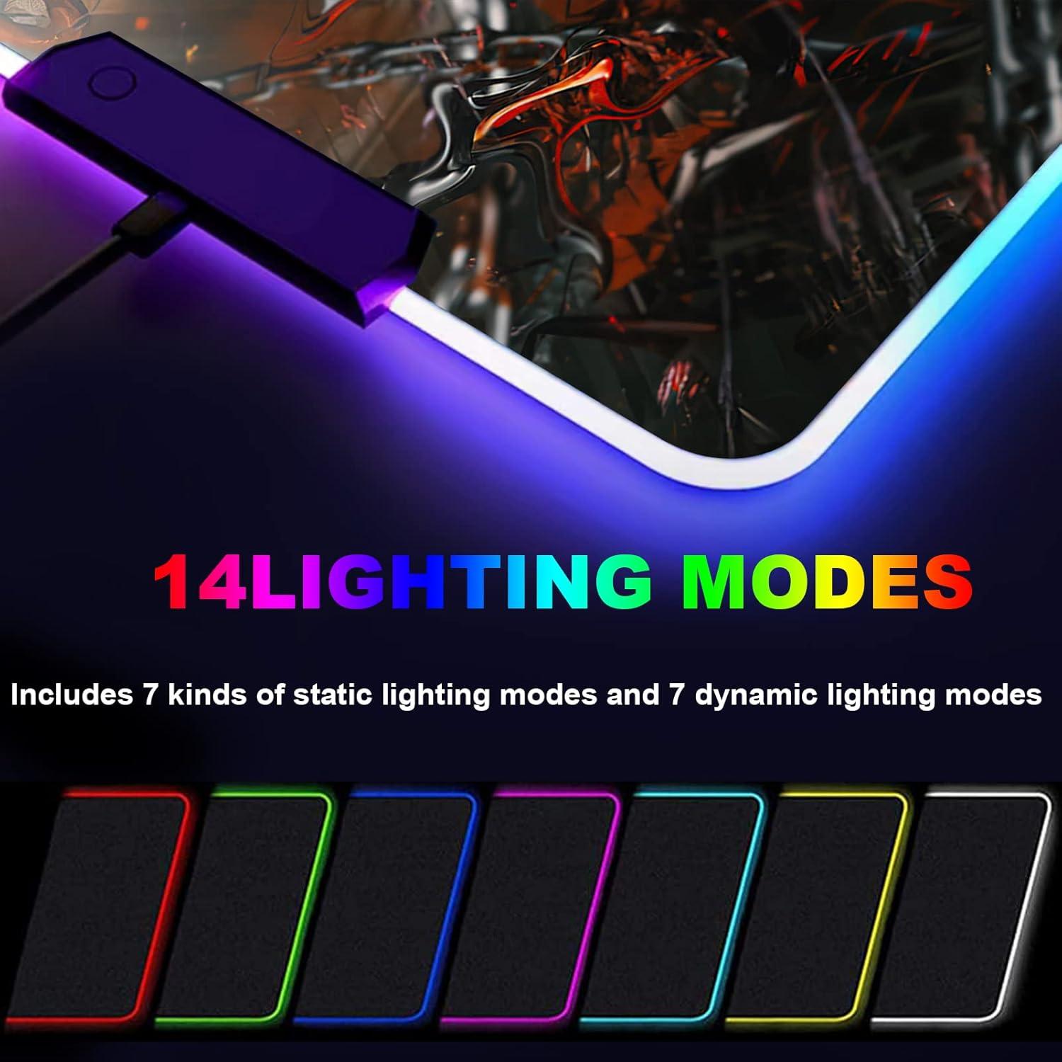 Alfombrilla de Ratón RGB Sabermaster 800x300mm Impermeable