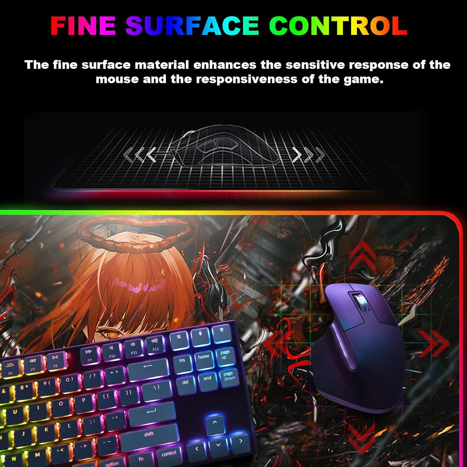 Alfombrilla de Ratón RGB Sabermaster 800x300mm Impermeable