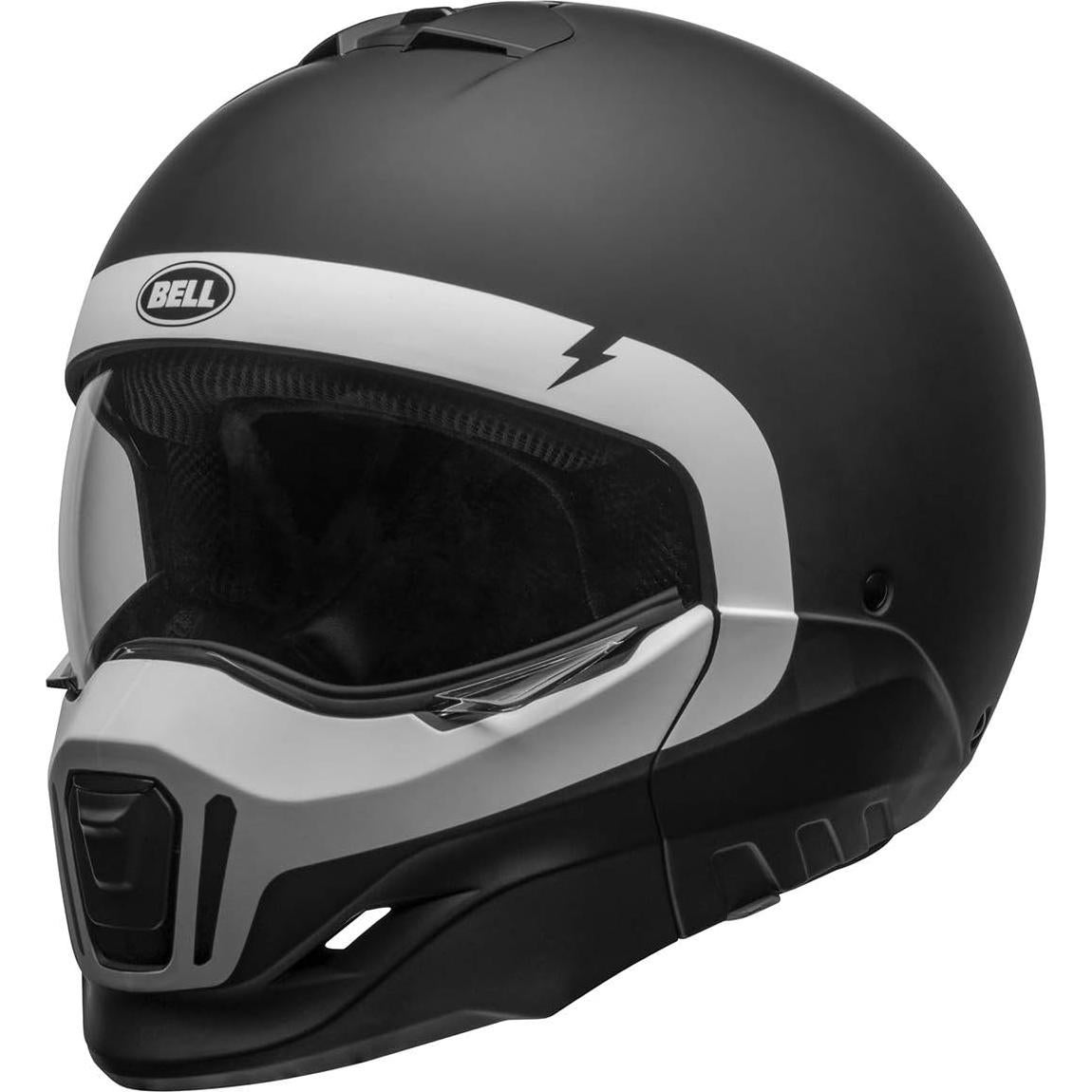 Casco BELL Broozer Cráneo Negro Mate Blanco Pequeño