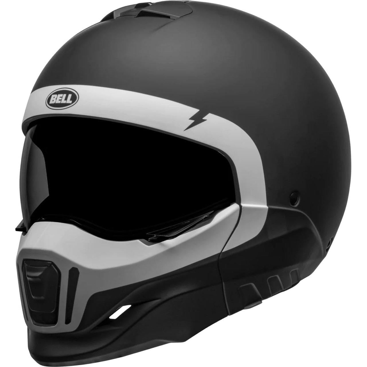 Casco BELL Broozer Cráneo Negro Mate Blanco Pequeño