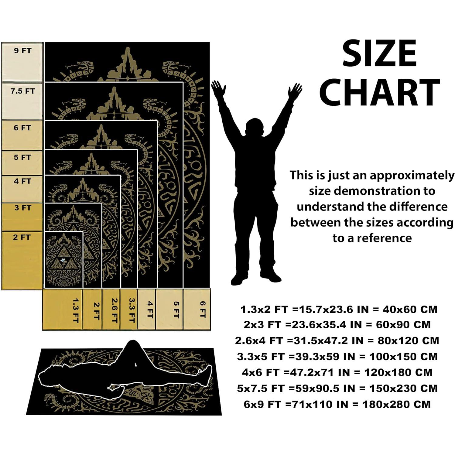 Alfombra de Juego Rugendary Zelda 0.4x0.6m Rectangular