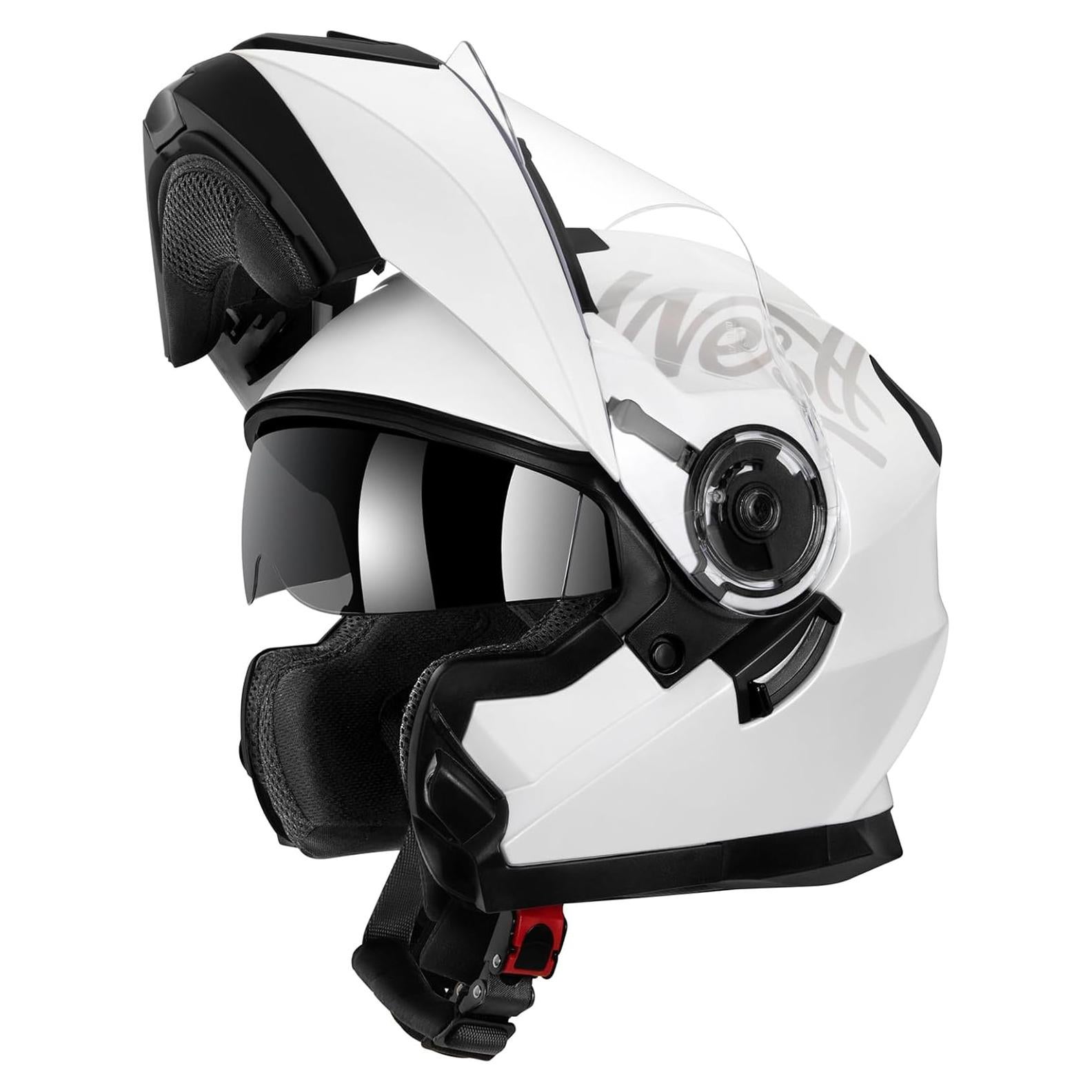 Casco Modular Westt W-203 para Motocicleta - Doble Visera