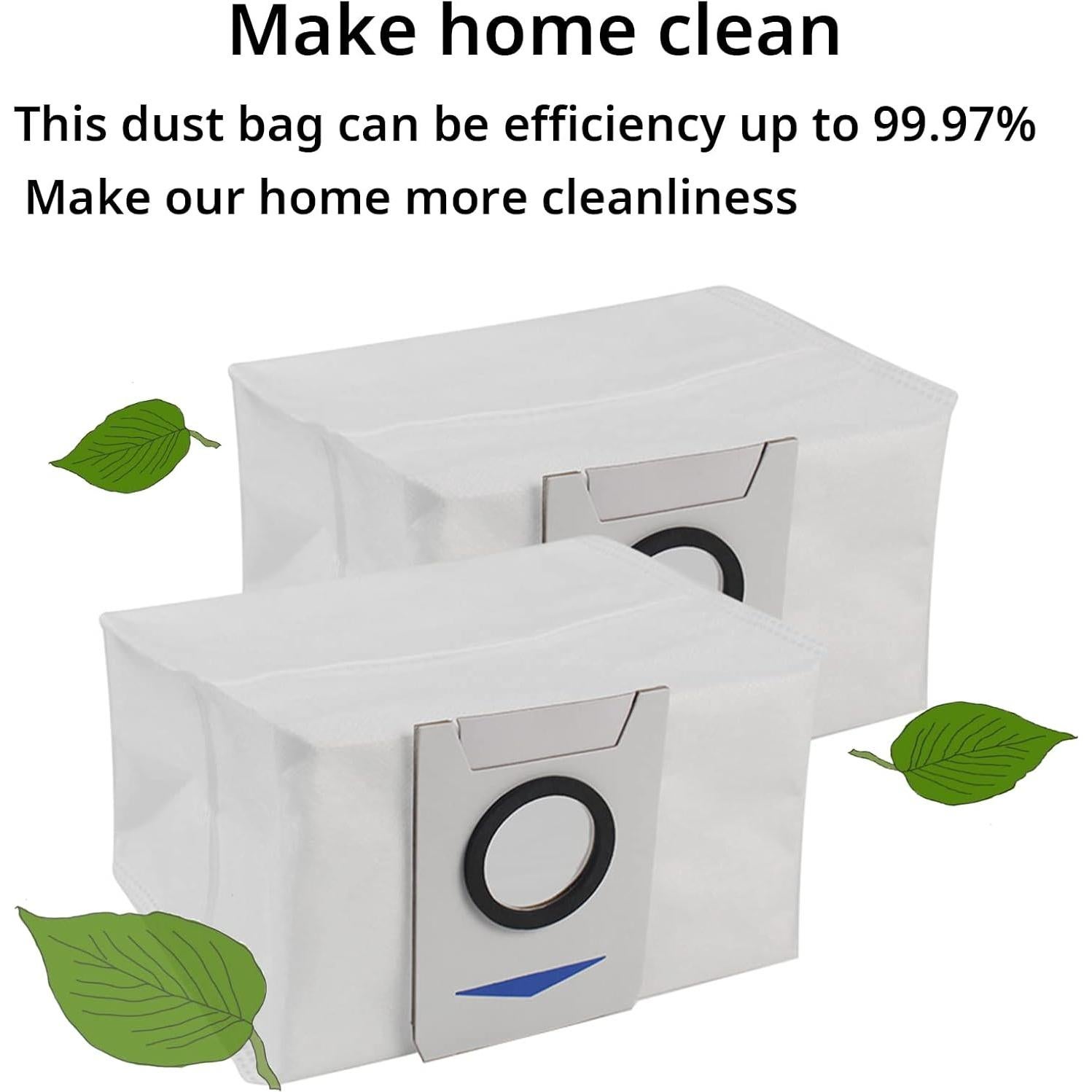 10 Bolsas Desechables para ECOVACS DEEBOT X1 Turbo y Omni