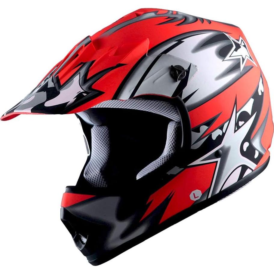 Casco de Motocross 1Storm HBOY para Niños S 49-50 CM