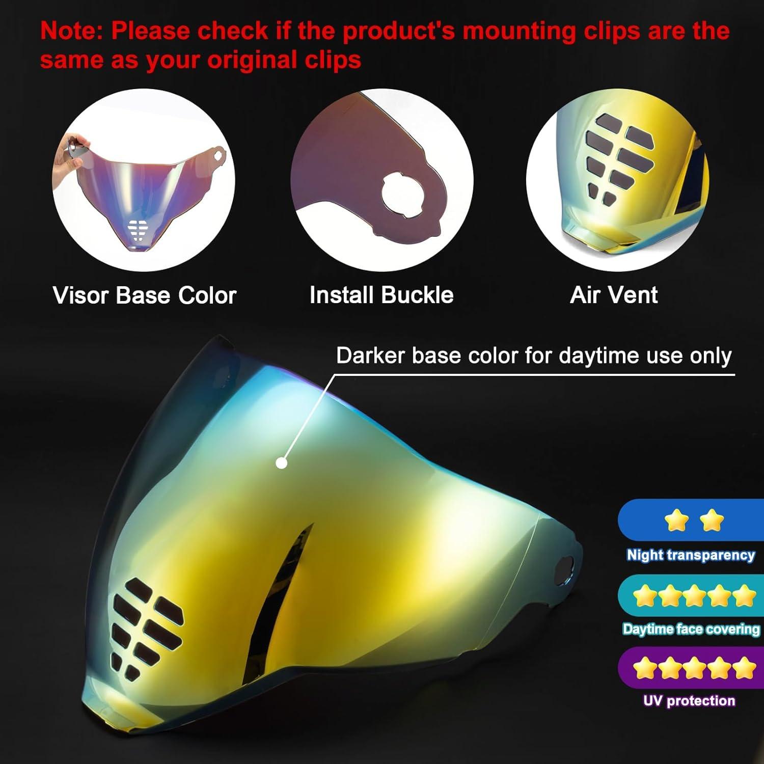 Visor de Casco PSLER IC-06 Oro Profundo Reemplazo