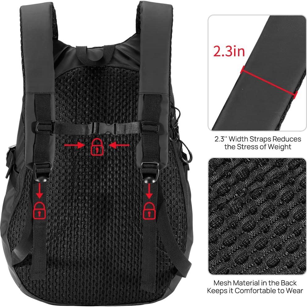Mochila para Casco de Motocicleta ILM MB01 Impermeable 16L