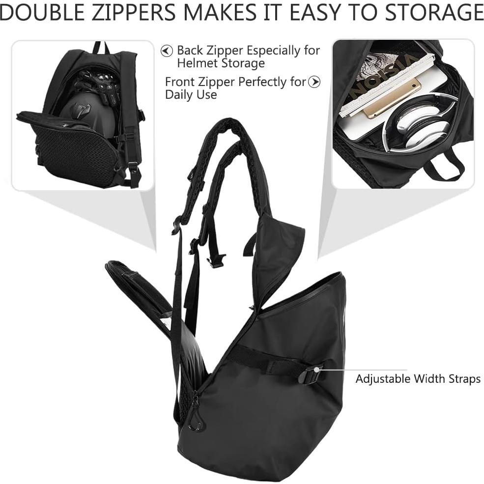 Mochila para Casco de Motocicleta ILM MB01 Impermeable 16L