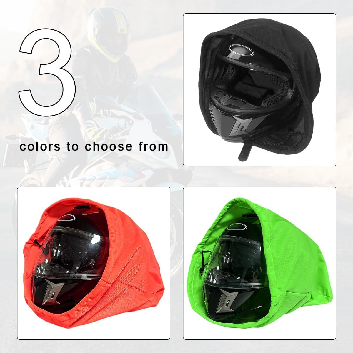 Bolsa para Casco KVAEY Negra, Tela de Nailon, Compacta