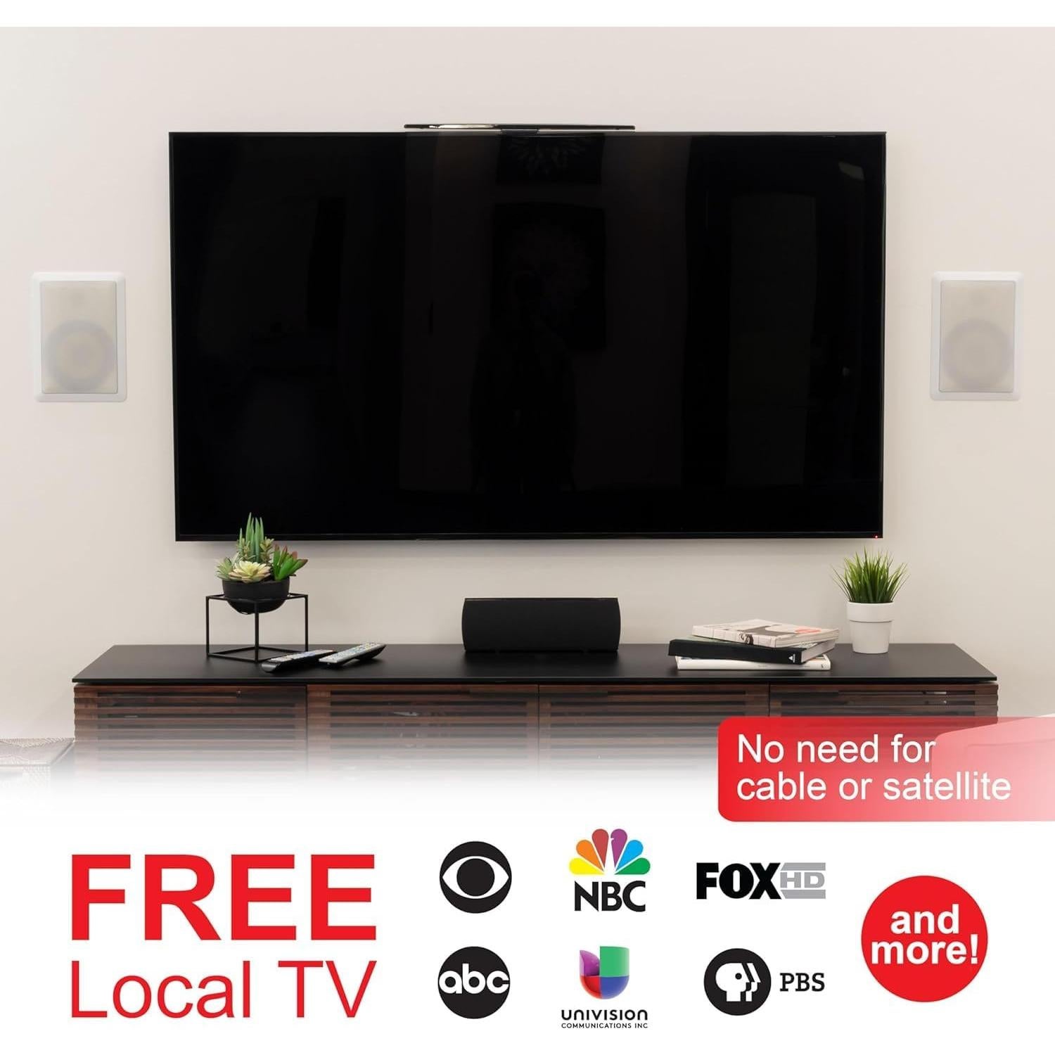 Antena de TV Digital HD Amplificada GE 37075 88.5 km 4K 1080p