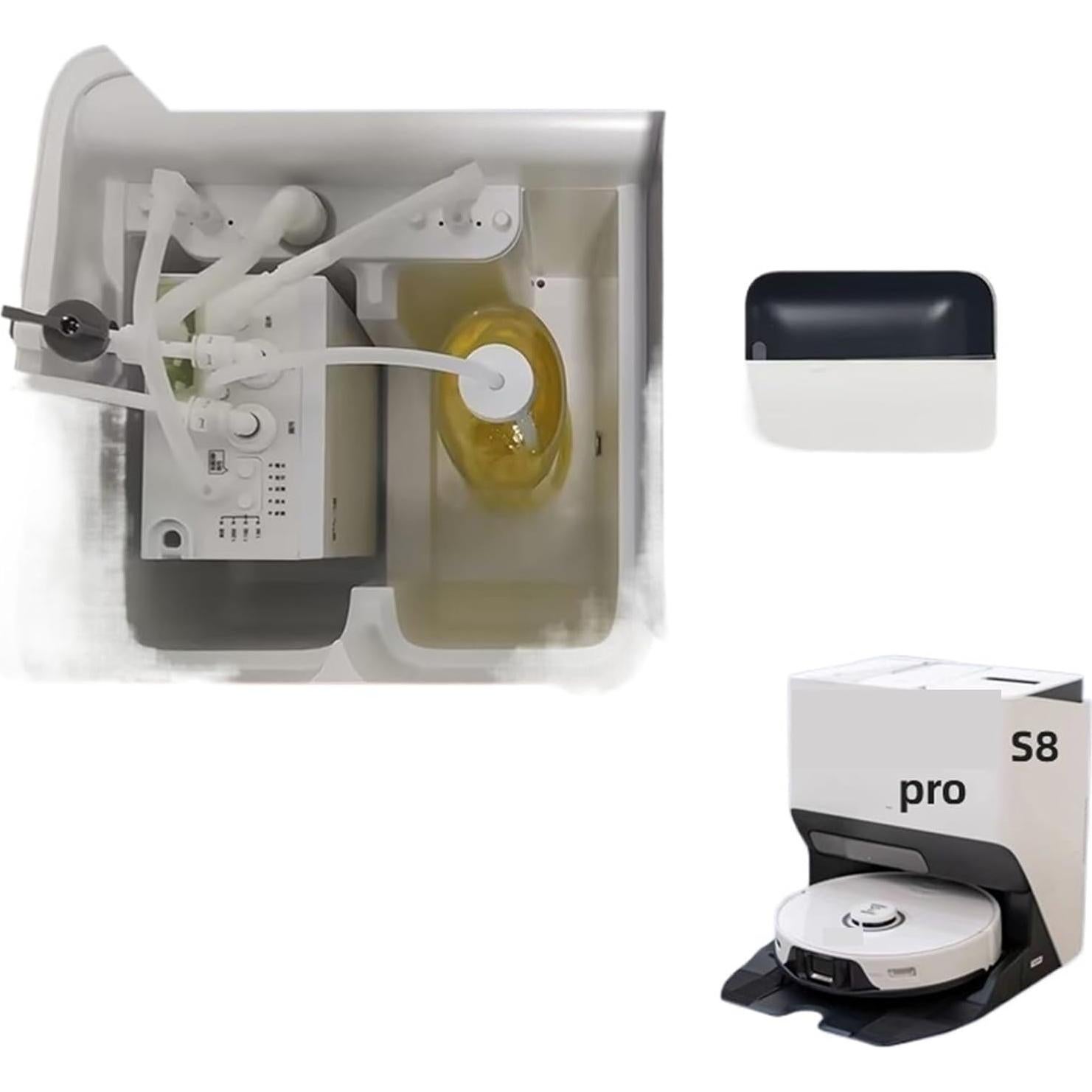 Kit de Accesorios de Agua Automático Ronglan para Aspiradora Roborock S8 Pro Ultra/S7 Max