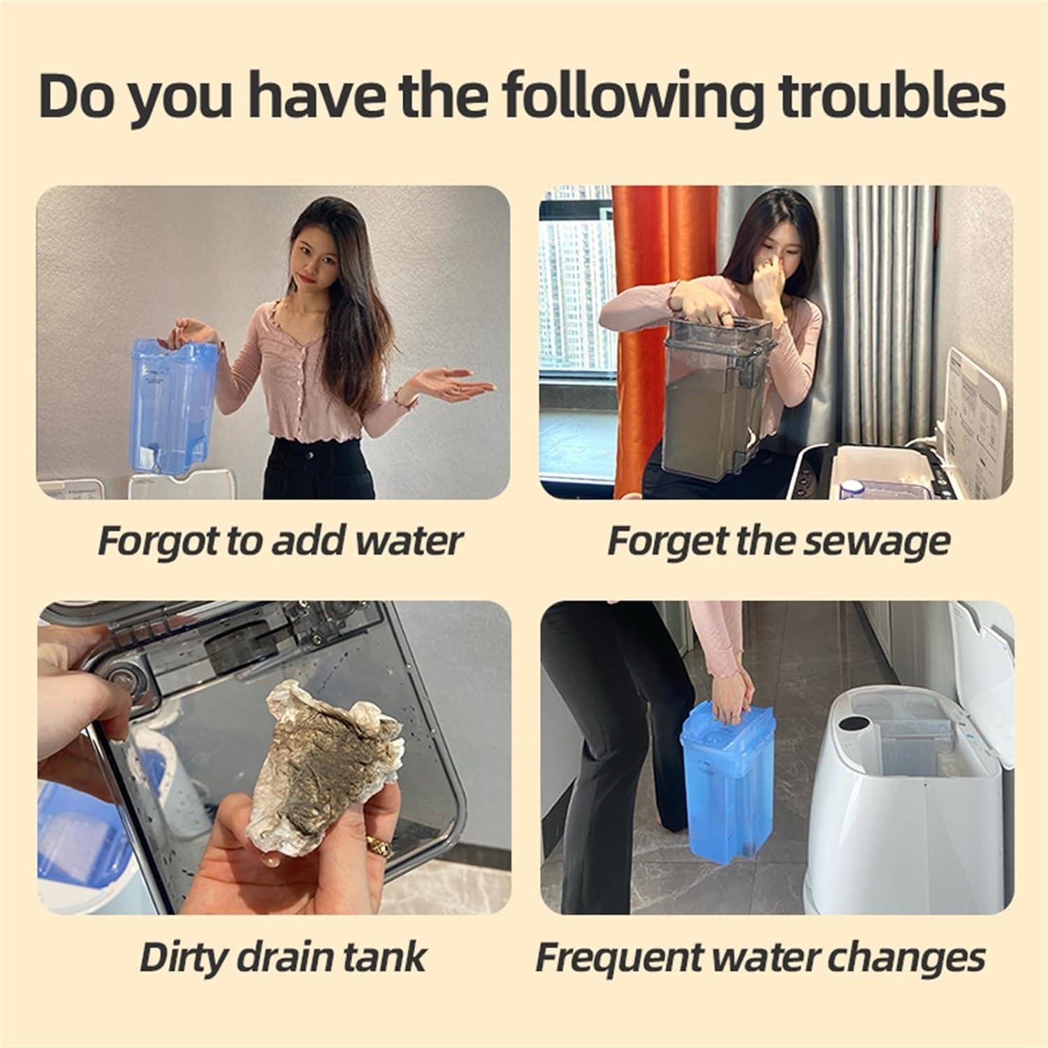 Kit de Accesorios de Agua Automático Ronglan para Aspiradora Roborock S8 Pro Ultra/S7 Max