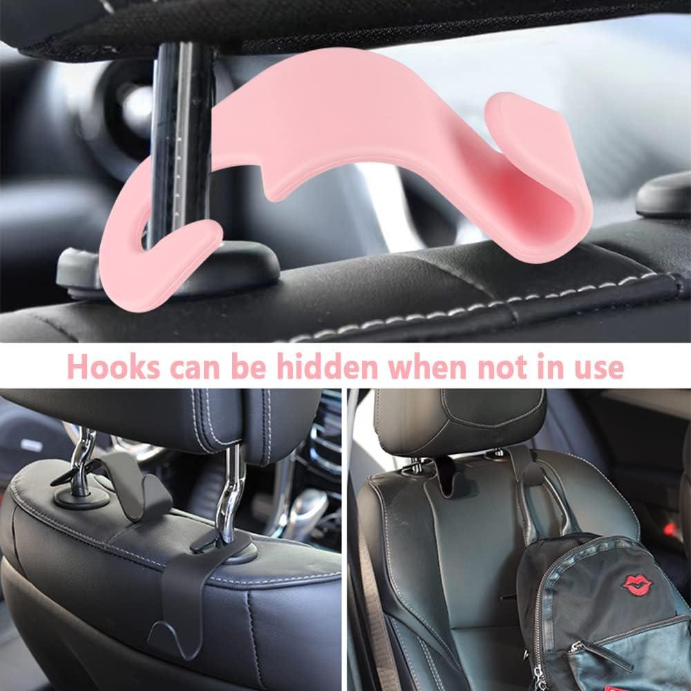 Gancho Oculto NHHC para Reposacabezas Auto 4 Piezas Rosa