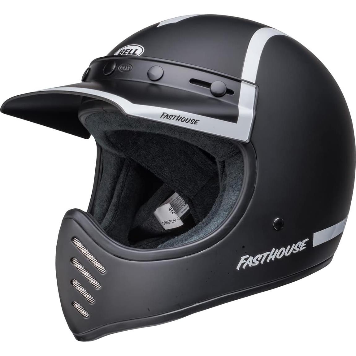 Casco Bell Moto-3 Unisex Integral Negro Mate 1.92 kg