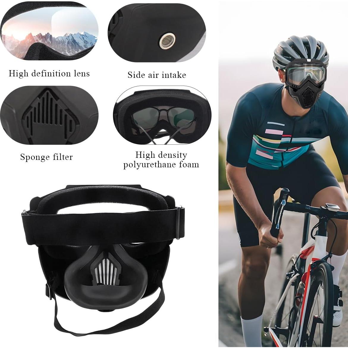 Gafas de Motocross DXNQ Casco Anti-UV Ajuste Universal