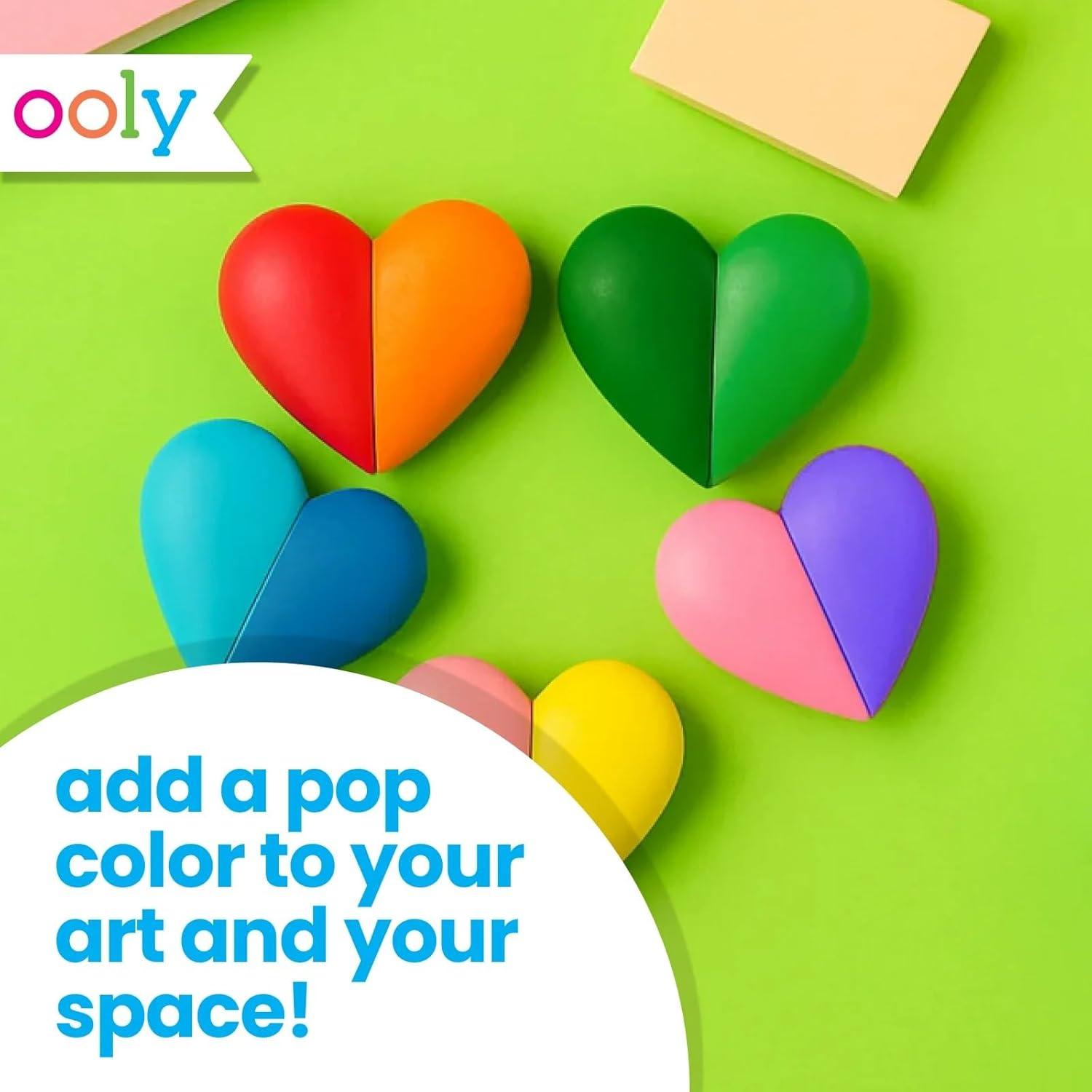 Crayones Borrables Ooly I Heart Art - 12 Colores Brillantes