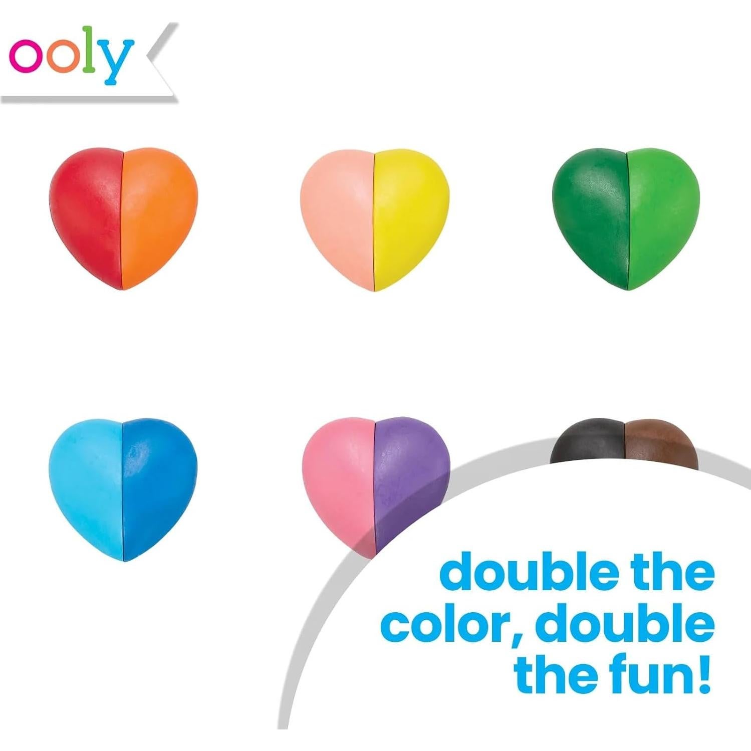 Crayones Borrables Ooly I Heart Art - 12 Colores Brillantes