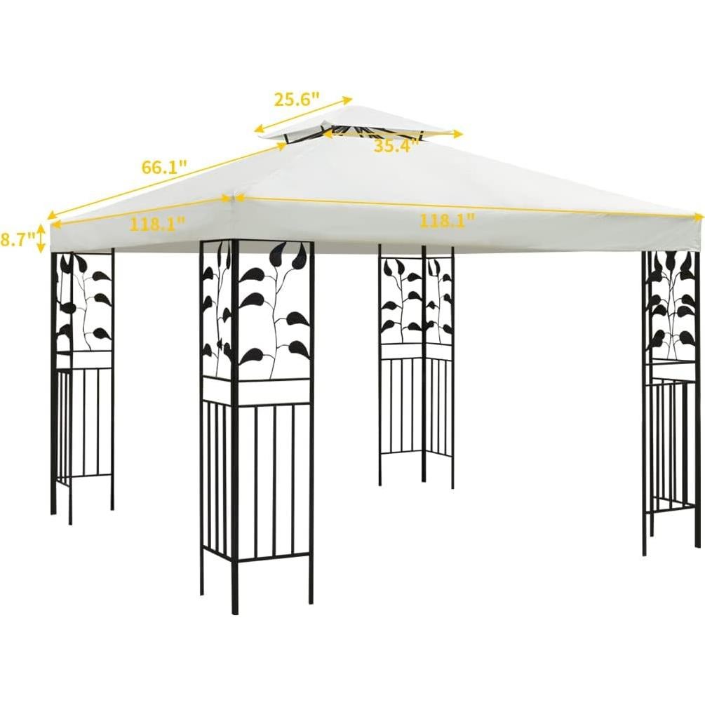 Cubierta de Reemplazo para Gazebo 10x10 ft FRTZAL - Impermeable UV