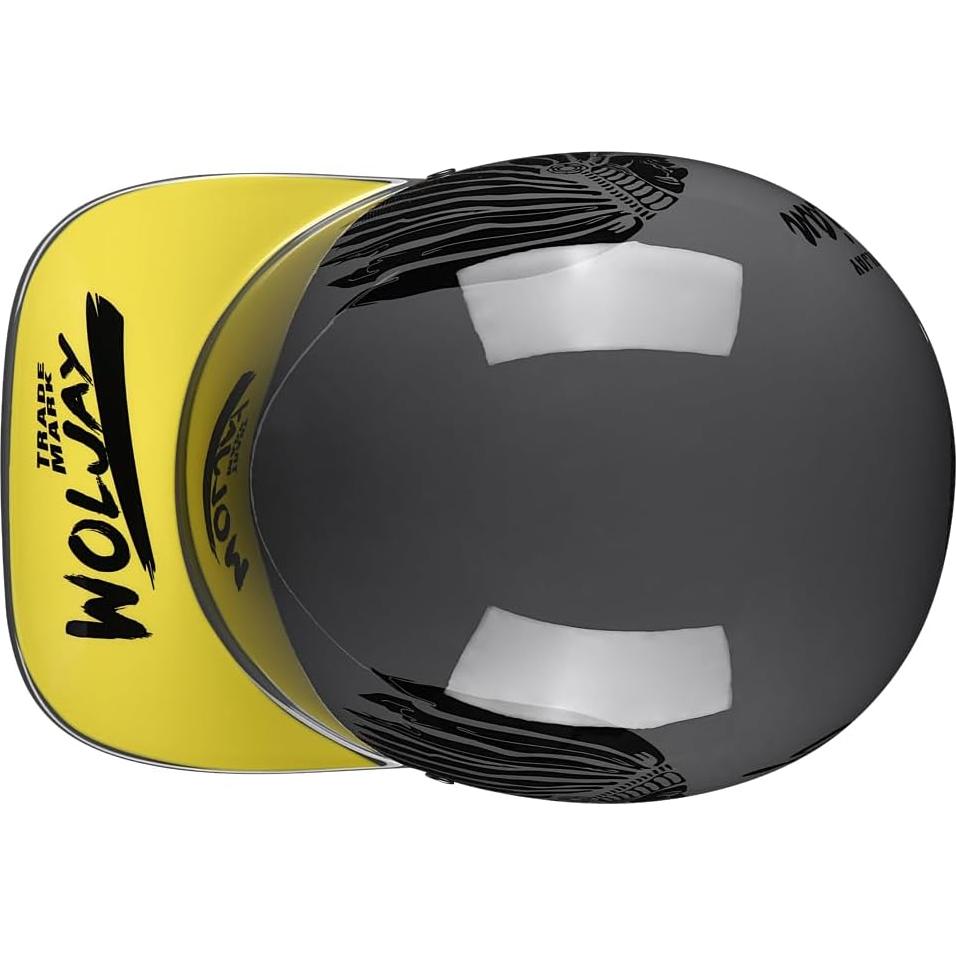 Casco de motocicleta Woljay Jr108 gris indio XX-Large