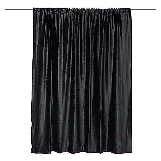 Cortina de Fondo de Terciopelo Negro BalsaCircle 2.44x2.44m