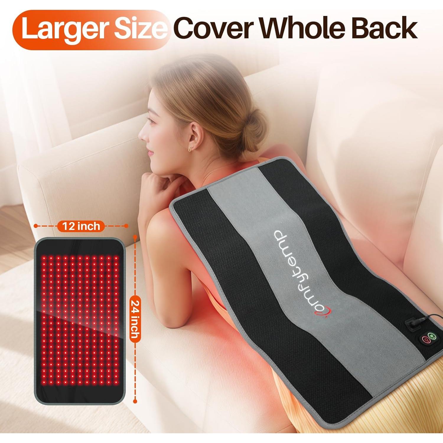 Almohadilla de Terapia de Luz Roja Comfytemp 61x30cm 32W