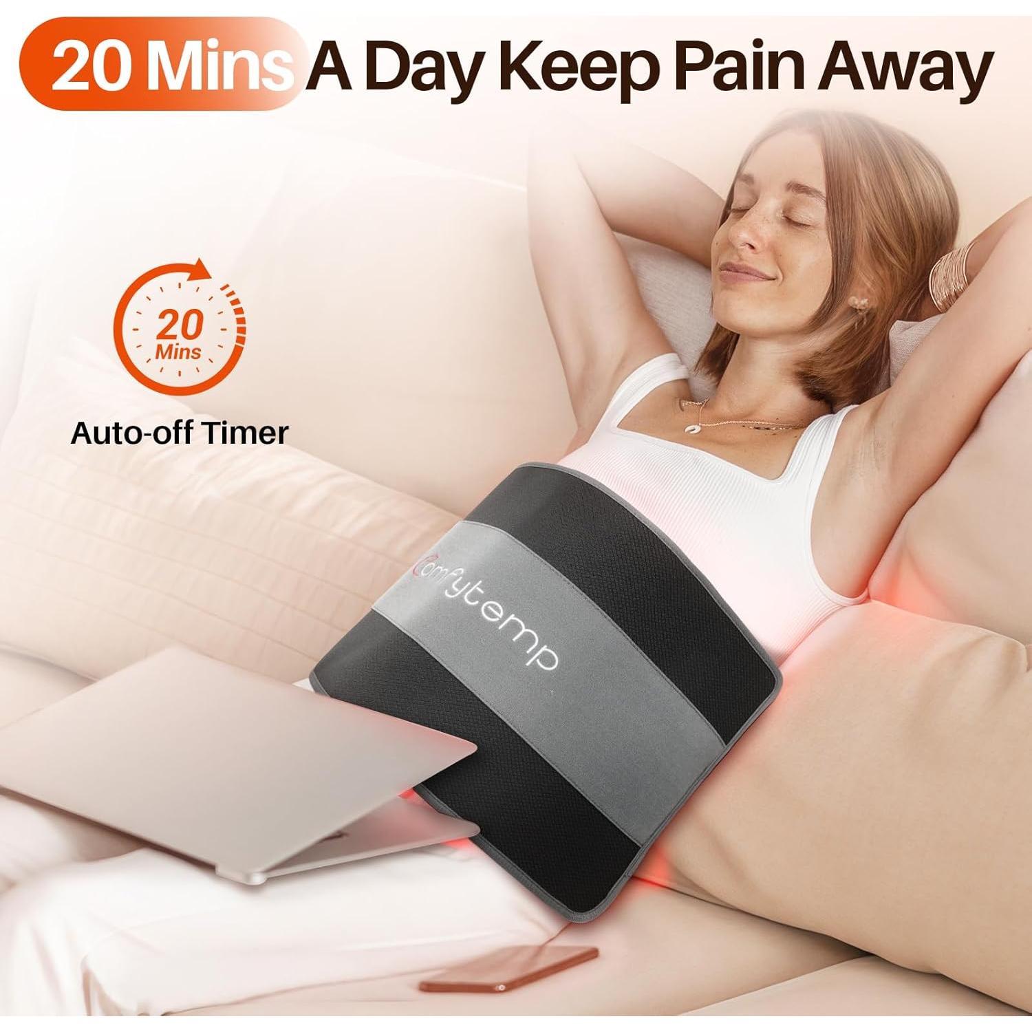 Almohadilla de Terapia de Luz Roja Comfytemp 61x30cm 32W