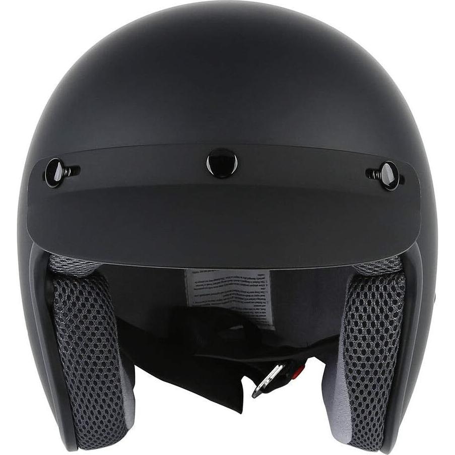 Casco Motocicleta TCMT 3/4 Abierto Negro Mate S M L XL