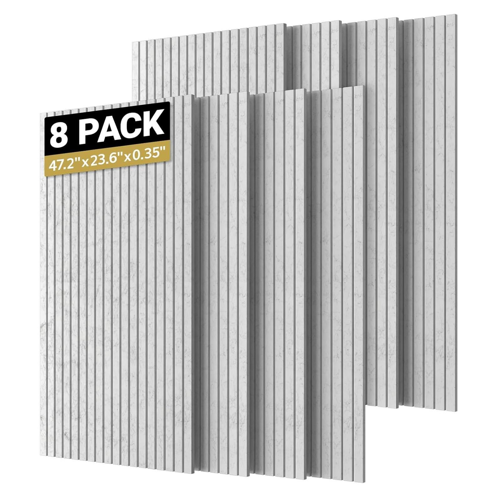 Paneles Acústicos TONOR 8 PCS 120x60 cm Autoadhesivos Gris