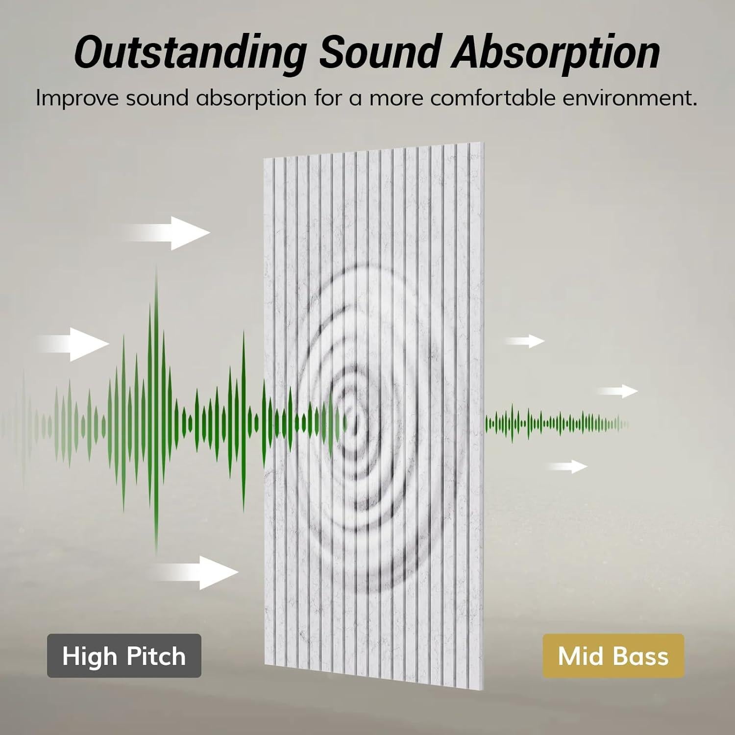 Paneles Acústicos TONOR 8 PCS 120x60 cm Autoadhesivos Gris