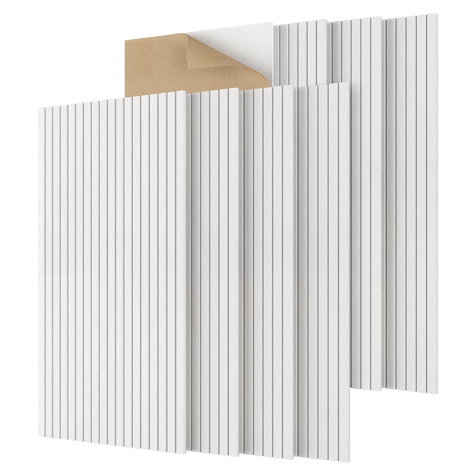 Paneles Acústicos TONOR 8 PCS 120x60 cm Autoadhesivos Blanco