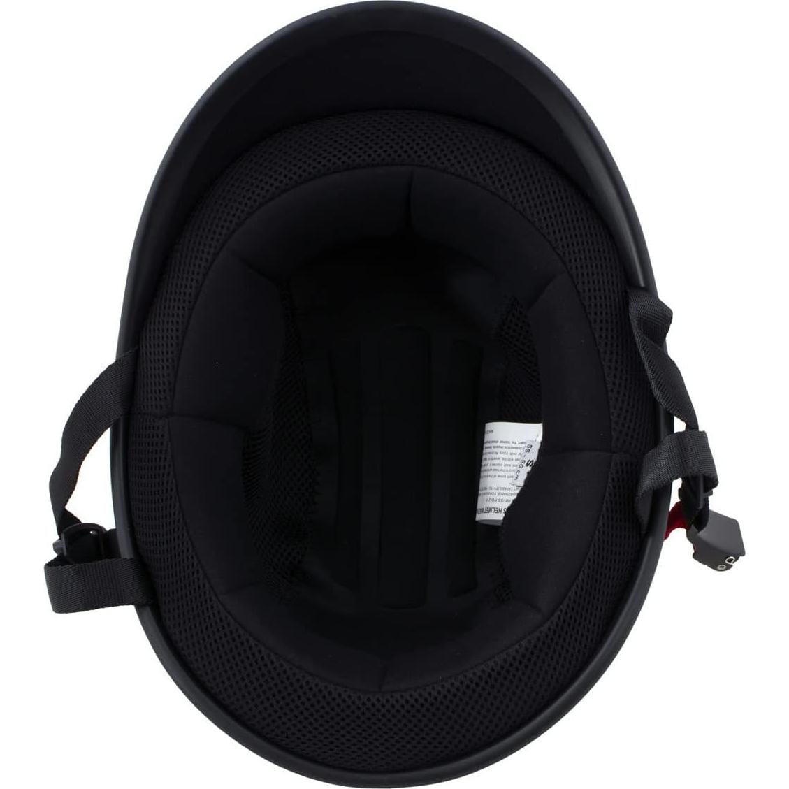 Casco Milwaukee MPH9750DOT Negro Mate Pequeño para Motocicleta