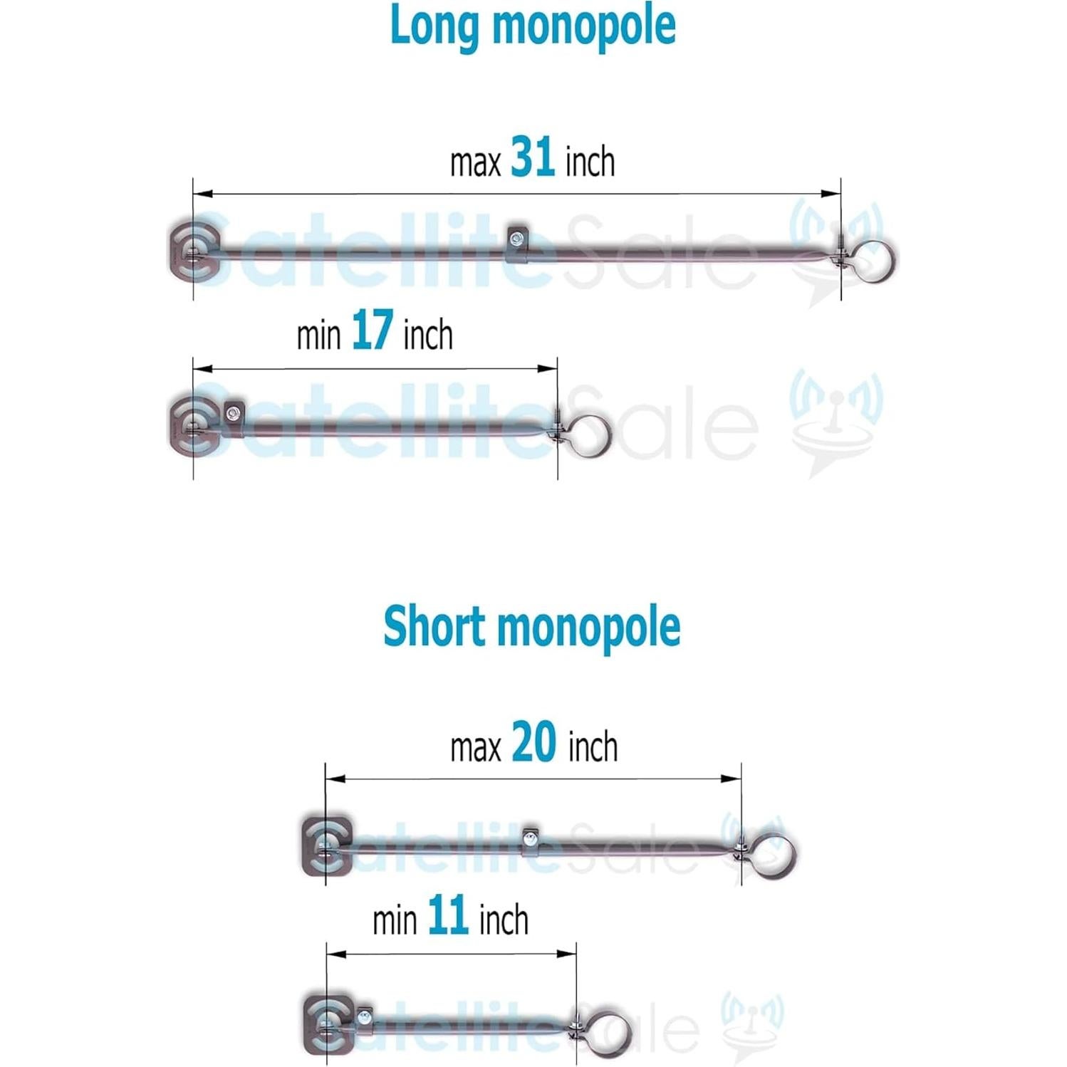 Soporte Universal SatelliteSale 2 Brazos Ajustables 48.3 cm y 83.8 cm