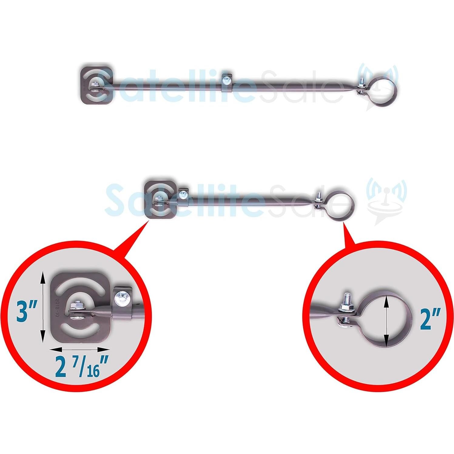 Soporte Universal SatelliteSale 2 Brazos Ajustables 48.3 cm y 83.8 cm