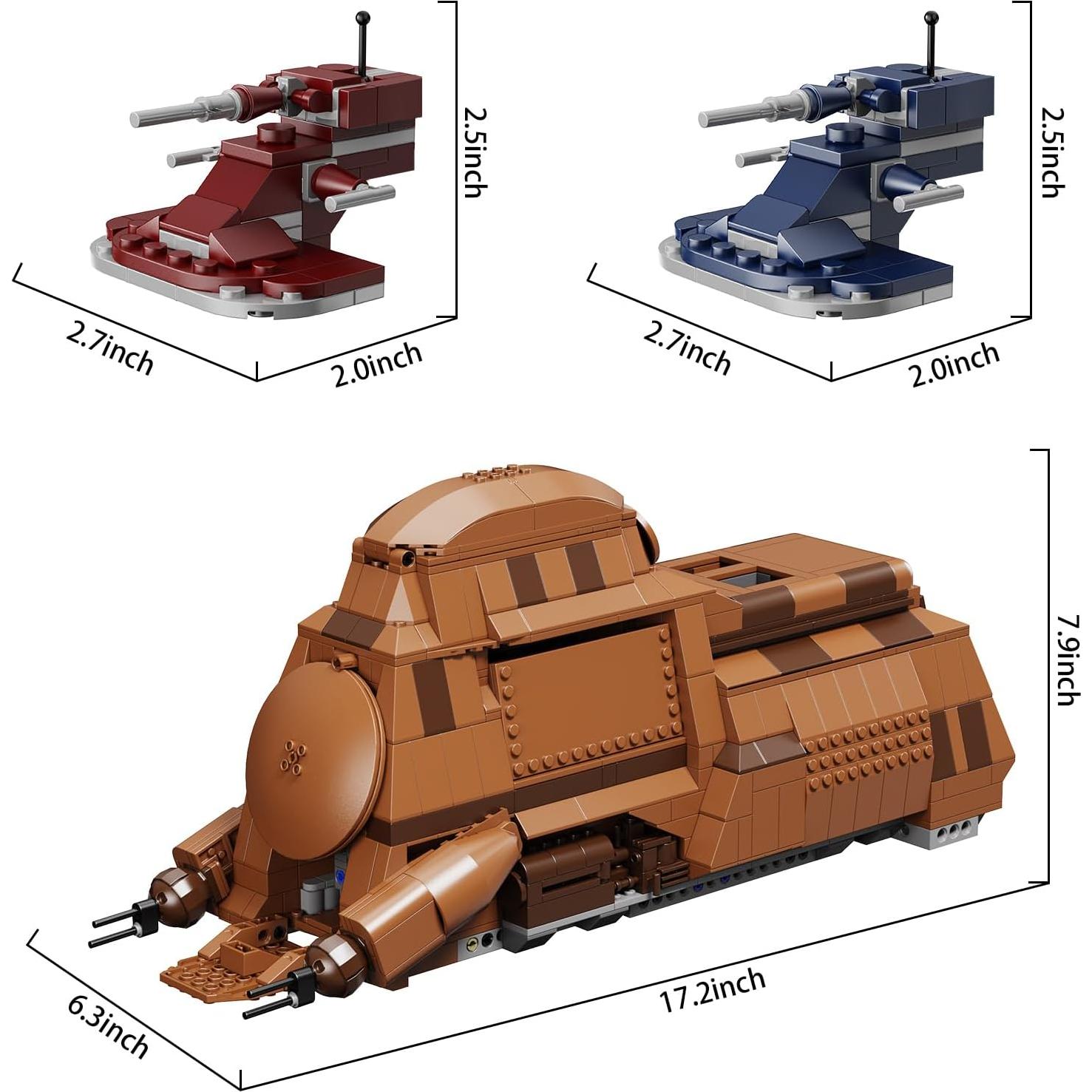 Kit de Construcción Transporte de Tropas BuildingBoat 1286 Piezas