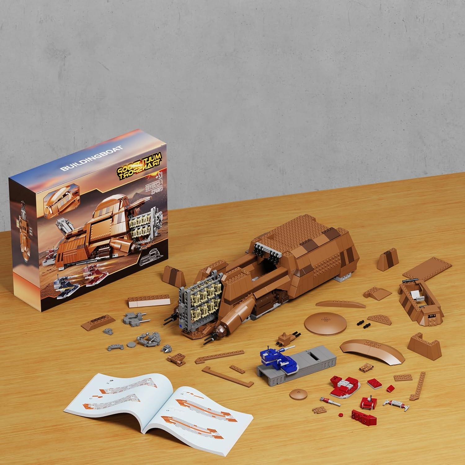 Kit de Construcción Transporte de Tropas BuildingBoat 1286 Piezas