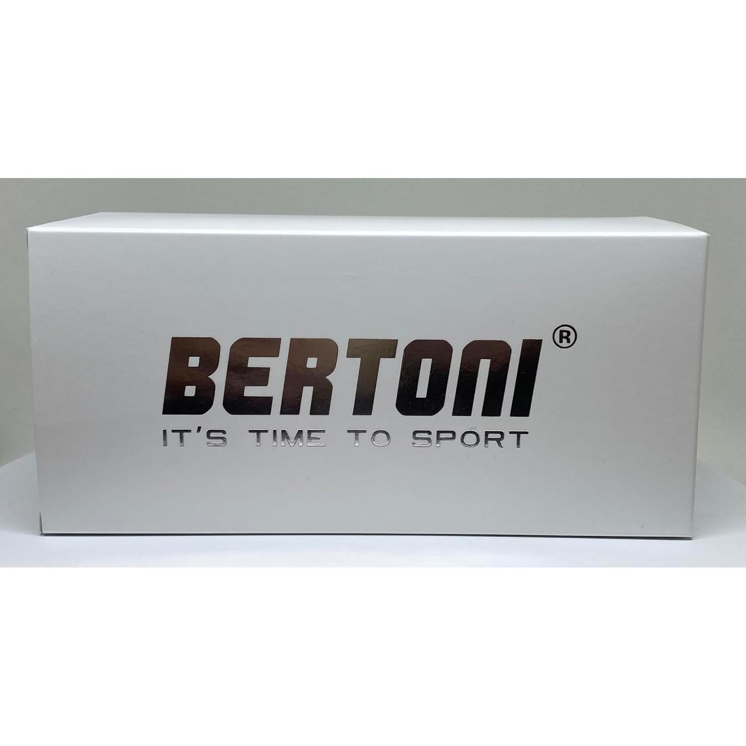 Gafas de motocicleta vintage Bertoni AF196B cuero negro