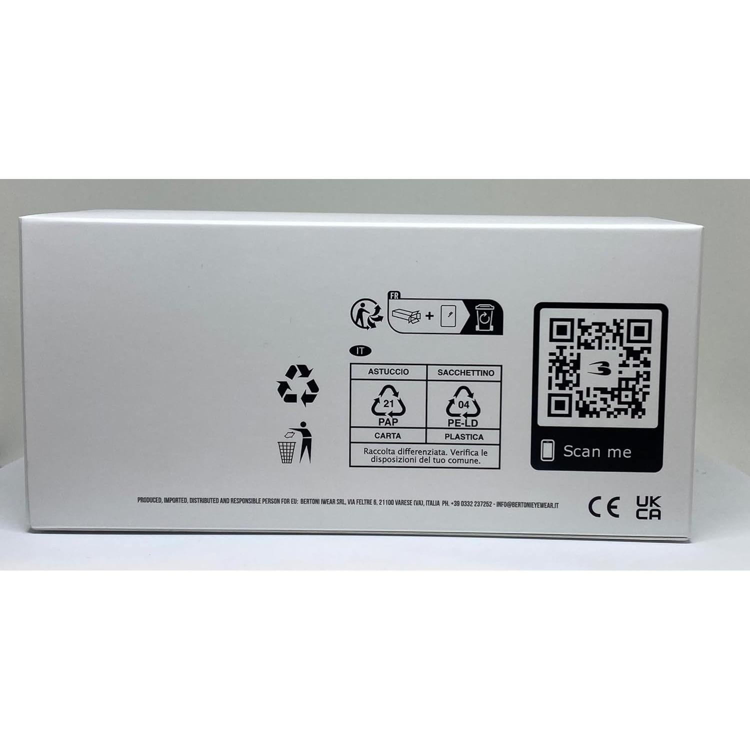 Gafas de motocicleta vintage Bertoni AF196B cuero negro