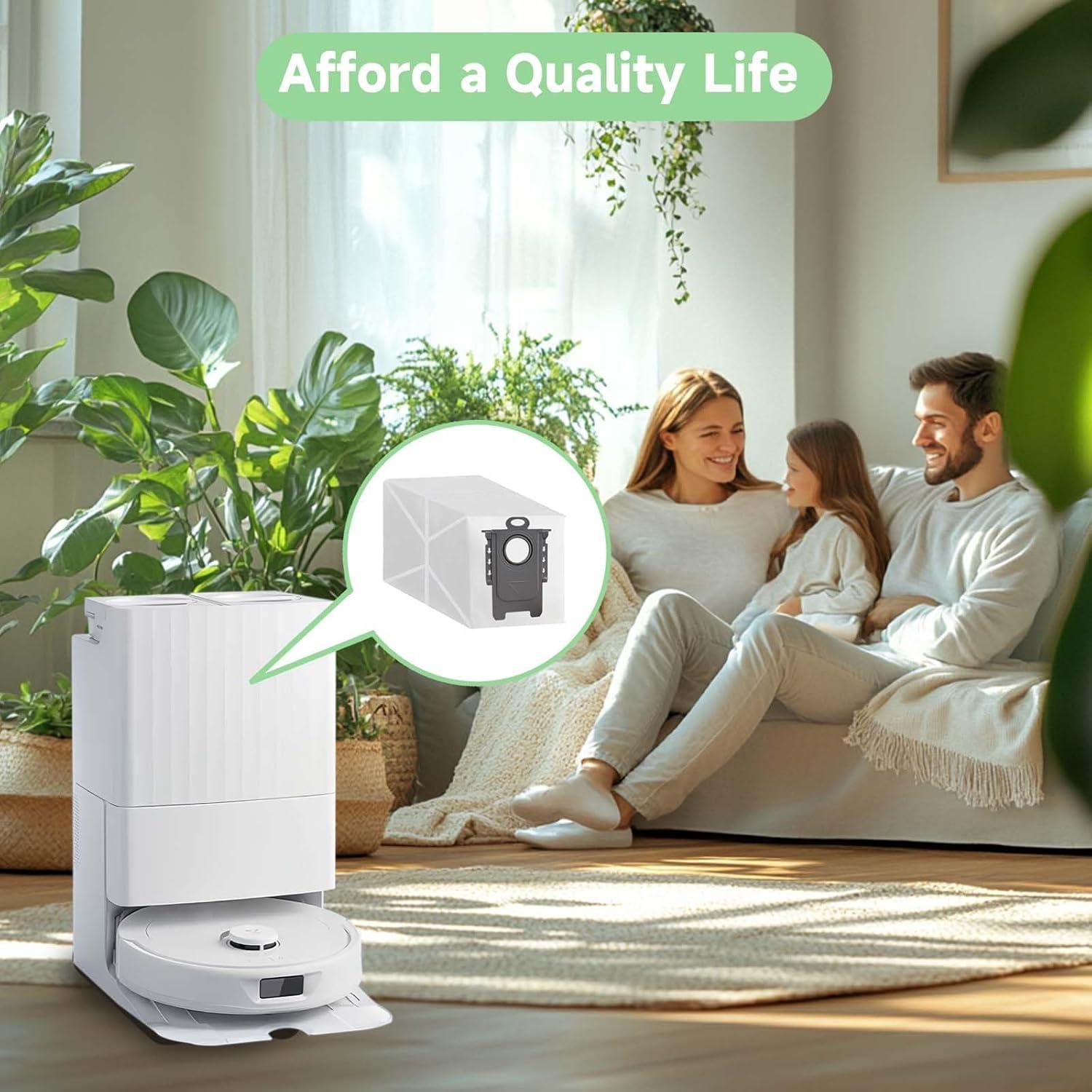 Paquete de 20 bolsas de polvo WAIKAS para Roborock Qrevo