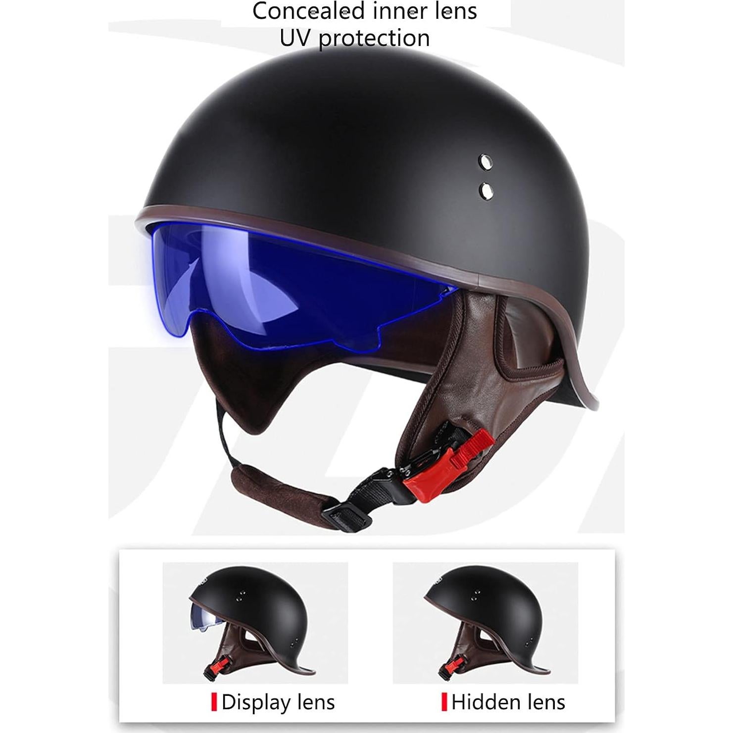 Casco de motocicleta Hanhua Skull Unisex M-L-XL ABS