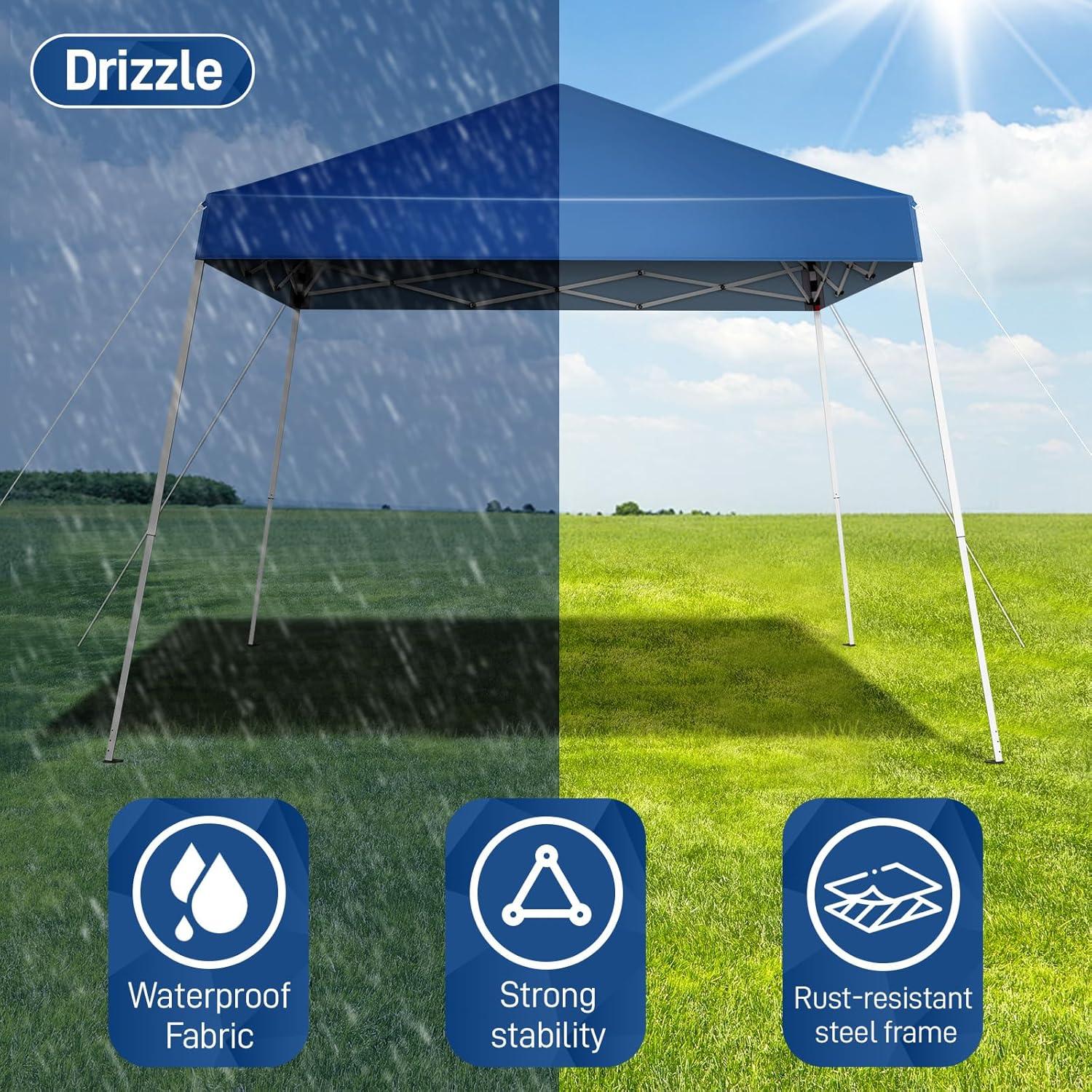 Carpa Gazebo Vasitelan 3x3m Impermeable UV Ajustable Azul