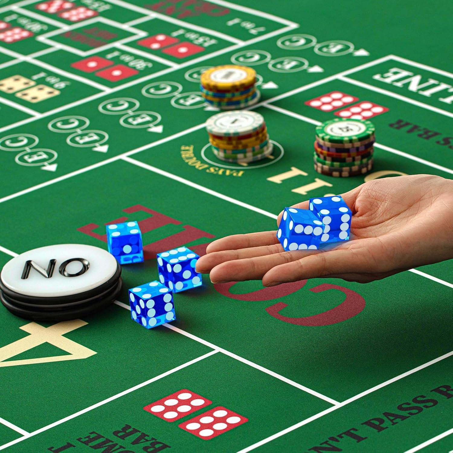 Juego de Mesa de Craps Leyndo con Tapete 177,8x88,9 cm