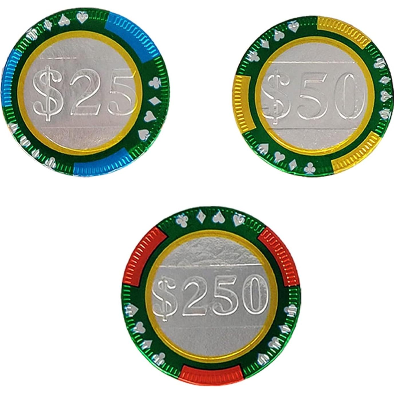 Fruidles Fichas de Poker Chocolate con Leche 25 Unidades