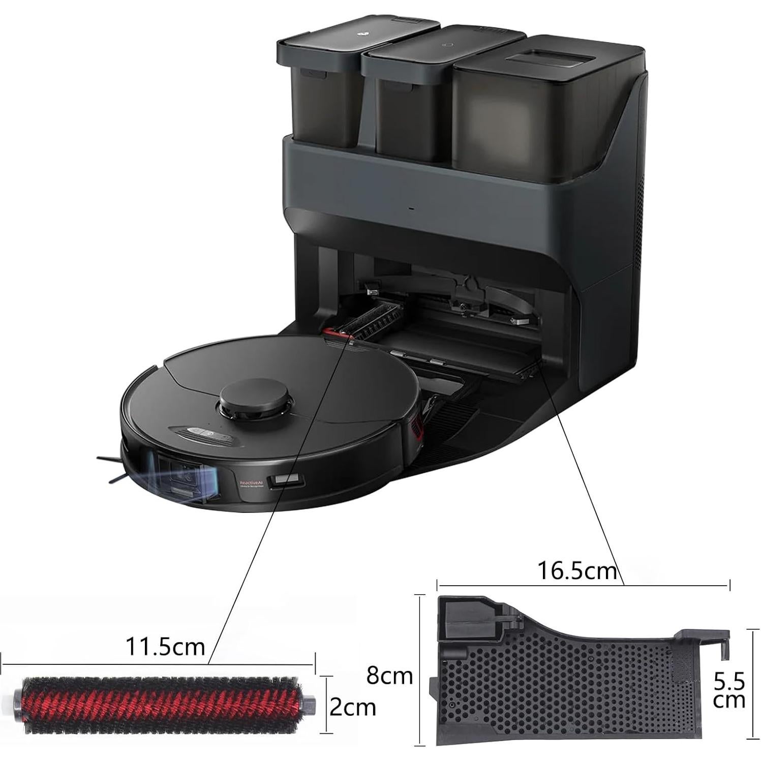 Cepillo y Filtro de Agua Copeeanzy para Roborock S7 MaxV Ultra