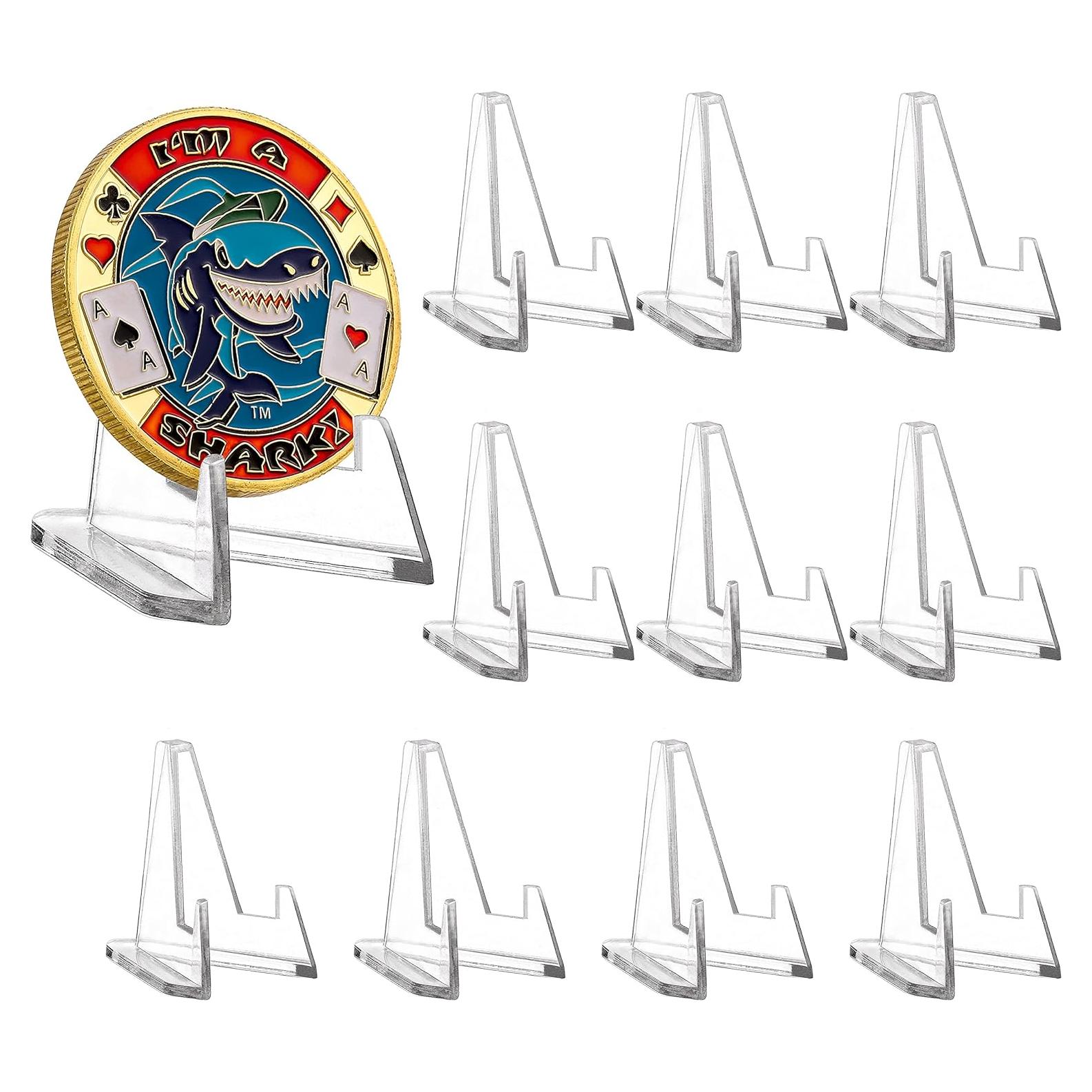 Soportes Acrílicos para Monedas 1.4" - 10 Piezas LuluCircle