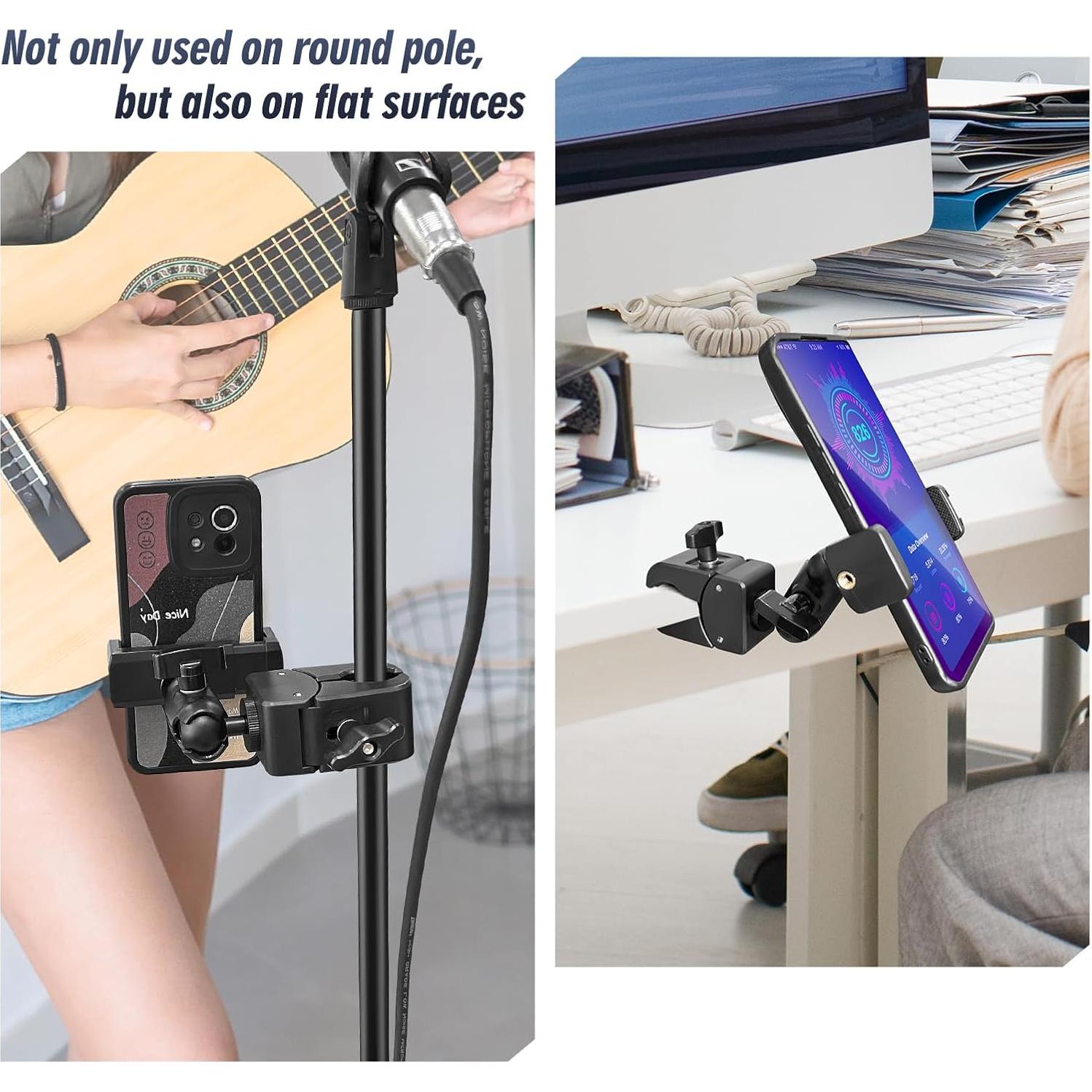 Soporte para Teléfono Clip ROCKFREE con Brazo Ajustable 10 cm