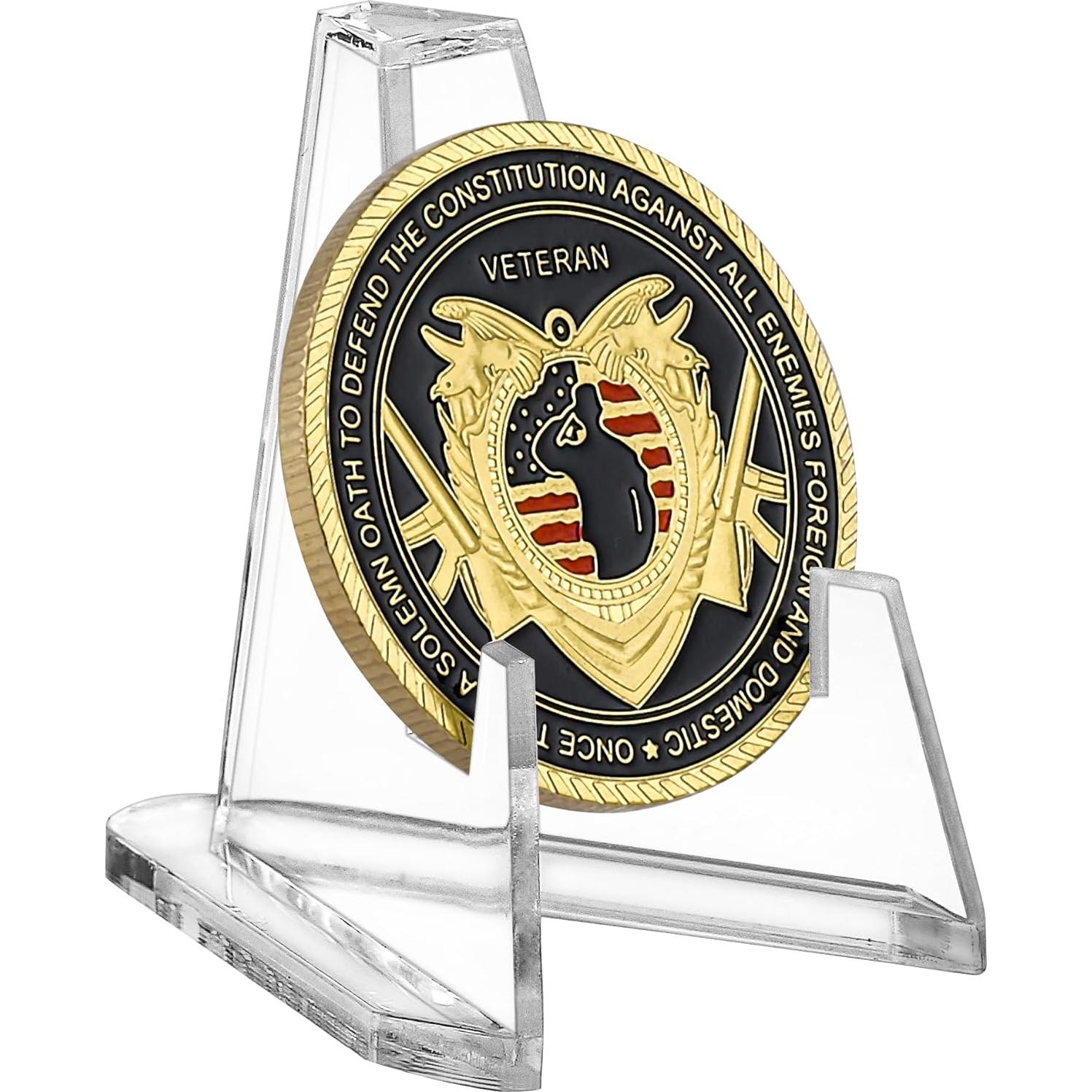 Soportes de Exhibición de Monedas LuluCircle 10 Piezas Acrílico