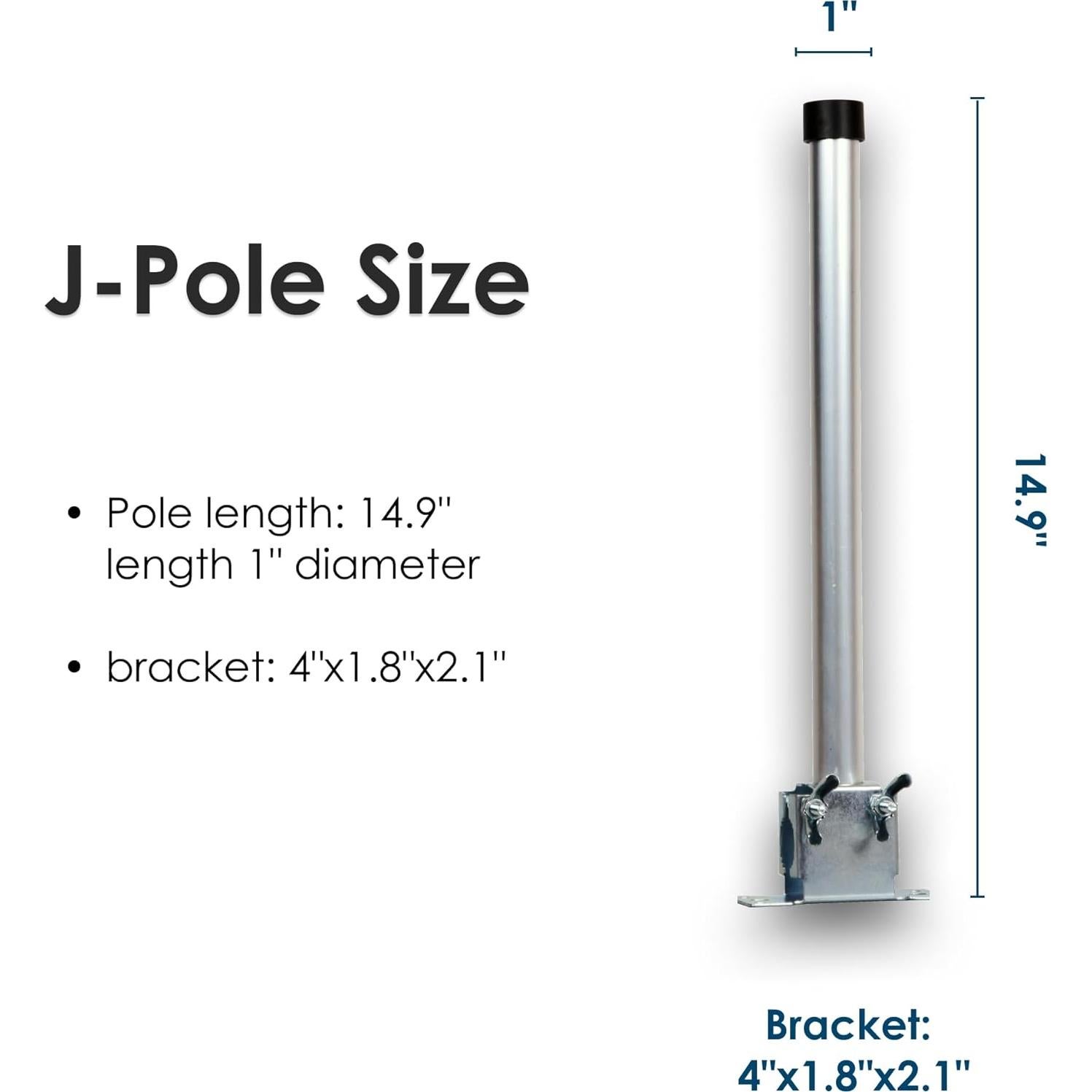 Poste de Montaje Ajustable Five Star 38.1 cm para Antena