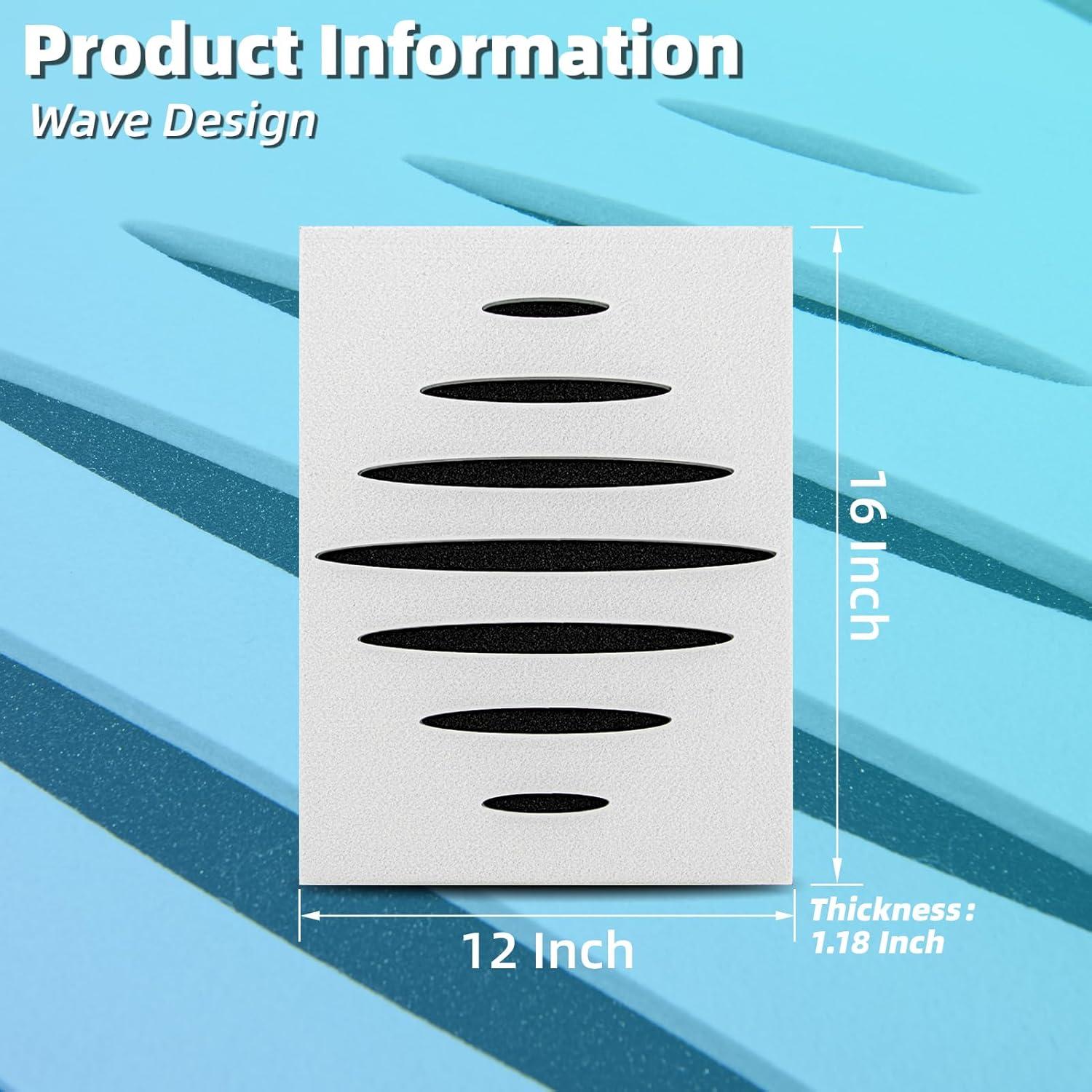 Paneles Acústicos Autoadhesivos Art3d 6 Piezas 40x30 cm Blanco