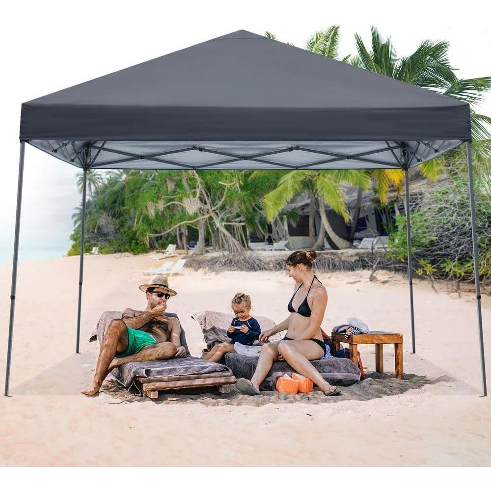 Carpa Plegable TINKLE WELL 3.05x3.05m Gris, 9.29m² Sombra