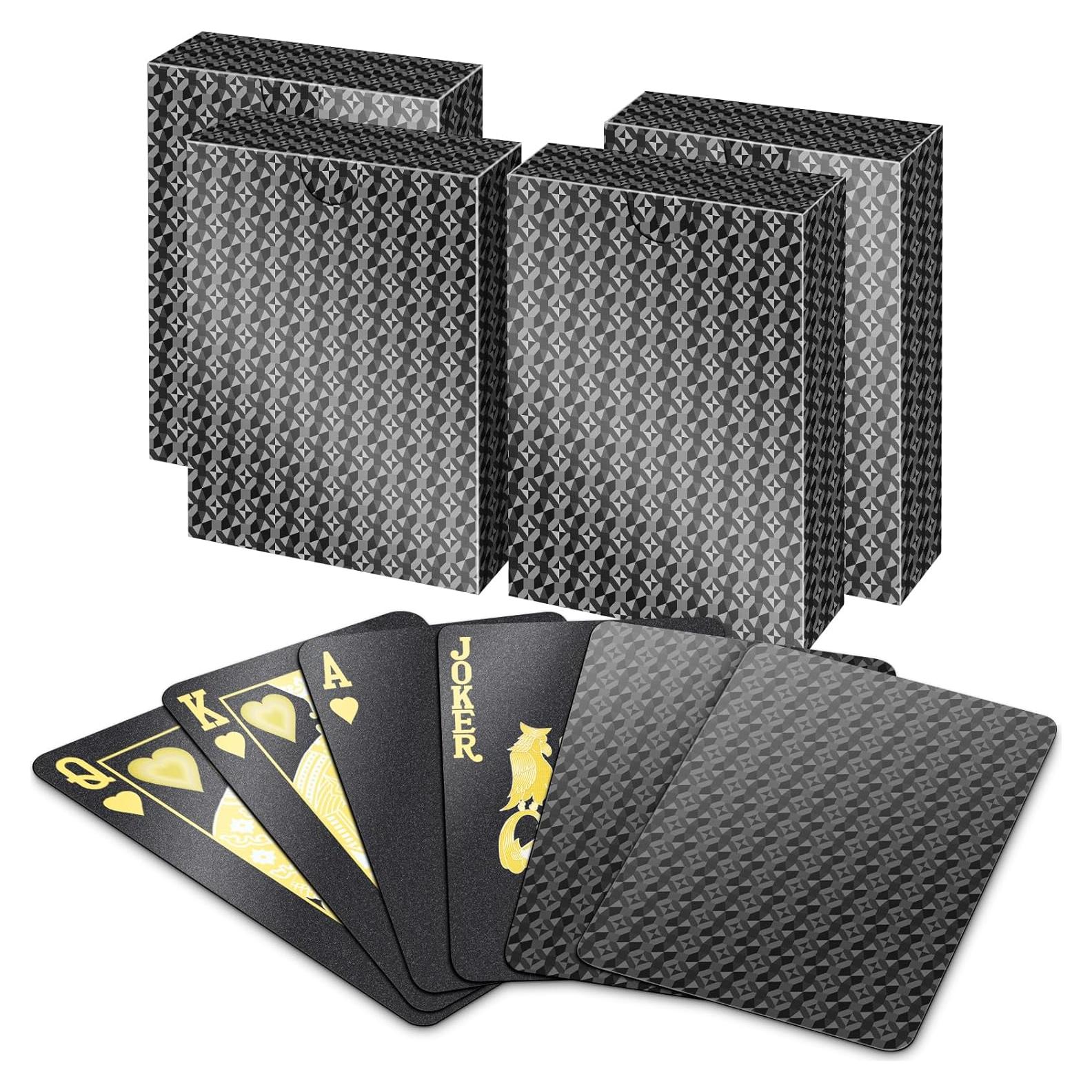 Cartas de Juego Impermeables BIERDORF - Paquete de 4